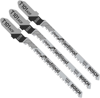 Brzeszczot do wyrzynarki do drewna CLEAN FOR HARD WOOD Bosch T 101 AOF 3 sztuki