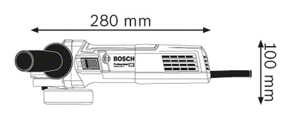 Szlifierka kątowa sieciowa 900 W GWS 9-125 S Bosch Professional 125 mm