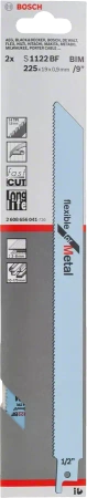 Brzeszczot do piły szablastej do metalu FLEXIBLE FOR METAL Bosch S 1122 BF 2 sztuki