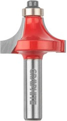 Frez kształtowy z łożyskiem zaokrąglający do drewna HM o średnicy 34,9 x 15,4 mm, trzpień 8 mm Graphite 56H225