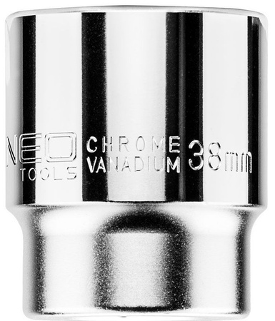 Nasadka sześciokątna krótka ze stali CrV o rozmiarze 3/4" 38 mm Neo 08-312