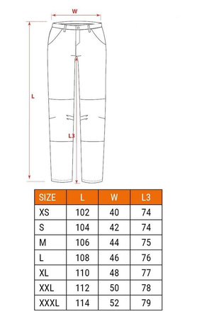 Spodnie robocze CAMO olive Neo 81-222 rozmiar L