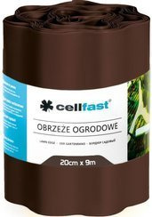 Obrzeże ogrodowe do trawników brązowe 20cm x 9m Cellfast 30-013H