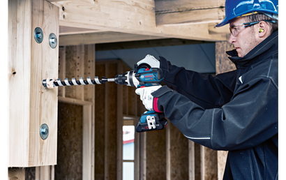 Bosch wiertarko-wkrętarka udarowa akumulatorowa z silnikiem bezszczotkowym GSB 18 V-110 C + L-BOXX body korpus