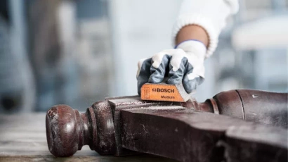 Bosch gąbka klocek ścierny ścięty gradacja 180 pomarańczowa EXPERT 2608621921