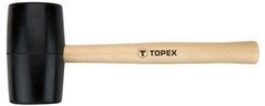 Młotek gumowy z trzonkiem drewnianym o wadze 680 g i średnicą obucha 63 mm Topex 02A345