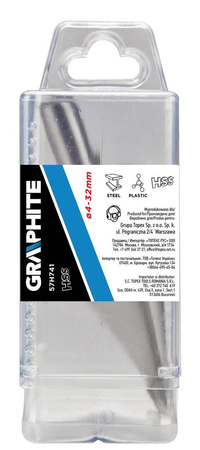 Wiertło bezstopniowe stożkowe do metalu Graphite 4-32 mm 57H741