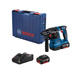 Młot udarowo-obrotowy akumulatorowy Bosch Professional GBH 185-LI + 2 akumulatory GBA 18V 4.0Ah + szybka ładowarka GAL 18V-40