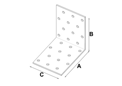 KĄTOWNIK MONTAŻOWY ŁĄCZNIK KM9 80x80x80 x 2,0mm