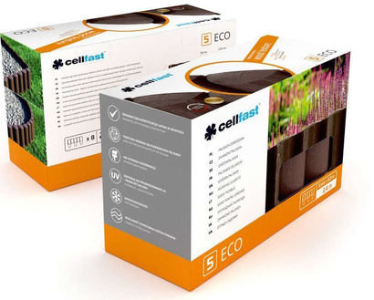 Palisada ogrodowa do trawników brązowa 9,5cm x 2,4m 4 ECO Cellfast 34-031