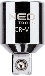 Redukcja ze stali CrV 3/8" M x 1/2" F o długości 37 mm Neo 08-563