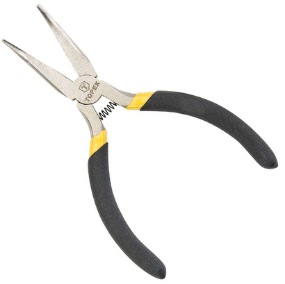 Szczypce precyzyjne wydłużone wygięte ze stali hartowanej o długości 130 mm Topex 32D723