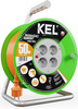 Przedłużacz elektryczny bębnowy warsztatowy o długości 50 m KEL PB-ST/D/50M/3X1,5/H05VV-F