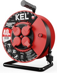 Przedłużacz elektryczny bębnowy warsztatowy o długości 40 m KEL PB-PRO/D/40M/3X2,5/H05RR-F