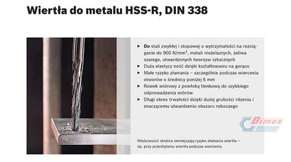 Wiertło do metalu czarne HSS-R 3,2x65 mm