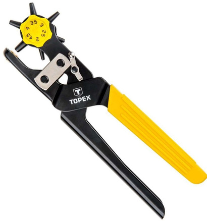 Dziurkacz rewolwerowy o długości 240 mm i zakresie 2 - 4.5 mm Topex 32D424