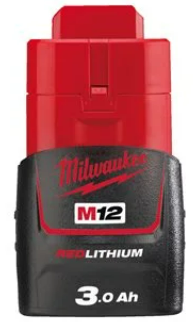 Akumulator litowo-jonowy do elektronarzędzi Milwaukee 12V o pojemności 3.0Ah M12 B3
