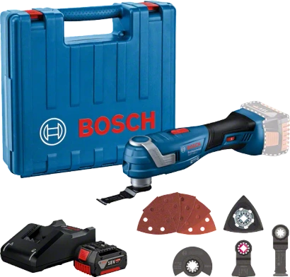 Narzędzie wielofunkcyjne GOP 185-LI Multitool 18 V + 4,0Ah + akcesoria Bosch