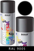 Farba emalia alkidowa czarna matowa do drewna, metalu, betonu i gipsu RAL 9005 BIODUR 400 ml