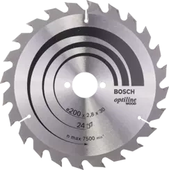 Tarcza pilarska do drewna OPTILINE WOOD Bosch 200x30 mm 24 zęby