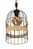 Lampa wisząca jutowa KLATKA boho