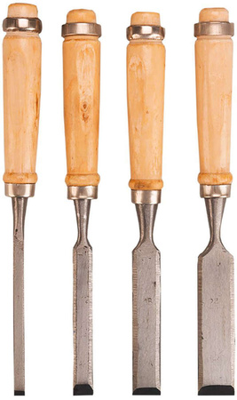 Zestaw dłut do drewna o szerokości ostrza 6, 12, 18, 24 mm Topex 09A320