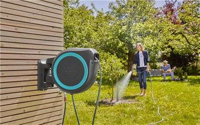 Bęben naścienny na wąż z automatycznym zwijaczem Gardena RollUp M/L 25 m 18620-20