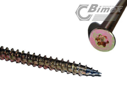 5x60 WKRĘT HARTOWANY DO DREWNA NA TORX OCYNKOWANY