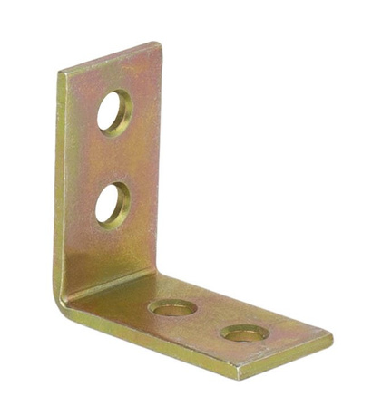 Łącznik budowlany kątowy wąski meblowy KW1 o wymiarach 30 x 30 x 17 mm