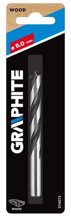 Wiertło spiralne do drewna Graphite 8x110 mm 57H275