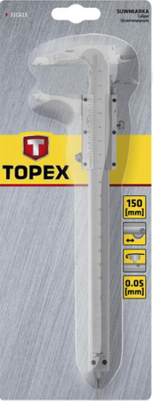 Suwmiarka noniuszowa o dokładności 0,05 mm i zakresie mierzenia 150 mm Topex 31C615