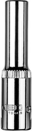 Nasadka sześciokątna długa ze stali CrV o rozmiarze 1/4" 5,5 mm Neo 08-490