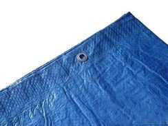 PLANDEKA NIEBIESKA WZMACNIANA 6x12