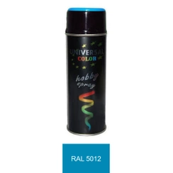 UniversalColor niebieski jasny połysk spray 400 ml - farba uni RAL 5012