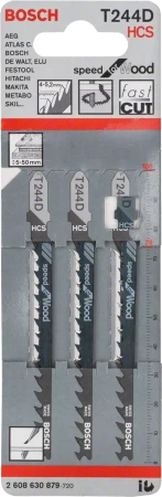 Brzeszczot do wyrzynarki do drewna SPEED FOR WOOD Bosch T 244 D 3 sztuki