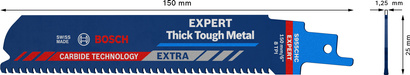 Brzeszczot do piły szablastej do metalu EXPERT THICK TOUGH METAL Bosch EXPERT S 955 CHC