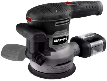 Szlifierka mimośrodowa sieciowa 450 W Graphite 125/150 mm + wymienna stopa + walizka