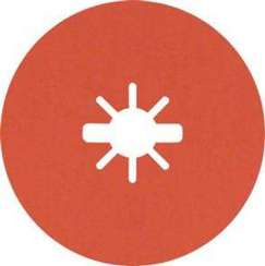 Bosch tarcza krążek fibrowy szlifierski do metalu i stali Prisma Ceramic INOX z systemem X-LOCK o średnicy 125 x 22,23 gradacja 60