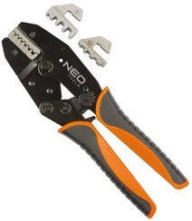 Szczypce do zaciskania końcówek tulejkowych ze stali Cr-Mo o przekroju 0,5-16 mm2 i długości 220 mm Neo 01-506