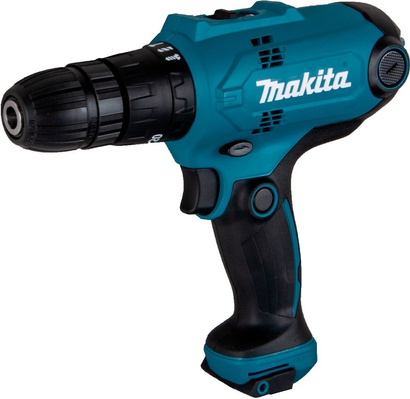 Wiertarko-wkrętarka udarowa dwubiegowa o mocy 320 W + uchwyt Makita HP0300