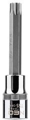 Końcówka Torx na nasadce ze stali CrV S2 o rozmiarze 1/2", T55 x 100 mm Neo 08-767