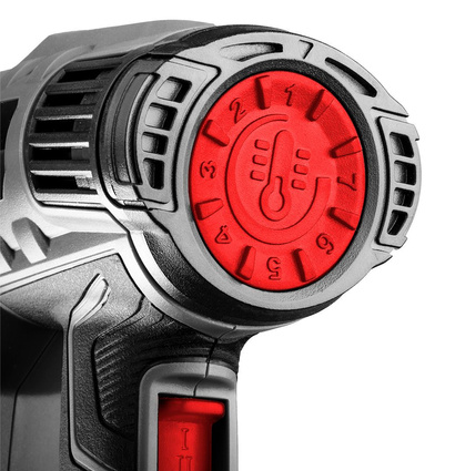 Opalarka elektryczna sieciowa z regulacją temperatury o mocy 2000 W i zakresie temperatury 50 ºC - 550 ºC Graphite 59G526