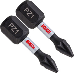 Końcówki wkrętakowe udarowe PZ1 x 25 mm IMPACT CONTROL Bosch 2 sztuki