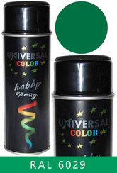 UniversalColor zielony miętowy połysk spray 400 ml - farba uni RAL 6029