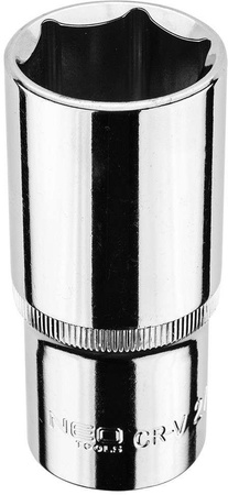 Nasadka sześciokątna długa ze stali CrV o rozmiarze 1/2" 27 mm Neo 08-477