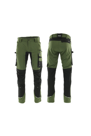 Spodnie do pasa MOTIONFLEX 4-WAY STRETCH oliwka 58/XL SARA 1-05-525-75-25-58XL