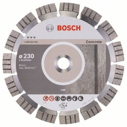 Bosch tarcza diamentowa do cięcia betonu, cegły 230mm Best for Concrete