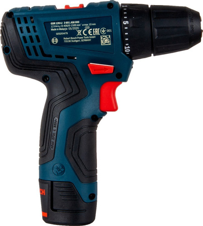 Bosch wiertarko-wkrętarka akumulatorowa GSR 120-LI + 2x2,0Ah + WALIZKA