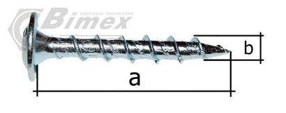 8X280 WKRĘT CIESIELSKI KONSTRUKCYJNY OPAKOWANIE 50 SZT.