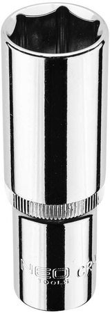 Nasadka sześciokątna długa ze stali CrV o rozmiarze 1/2" 19 mm Neo 08-469